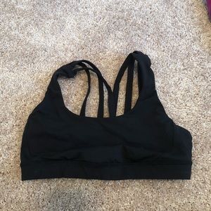 Lululemon Black Strappy Bra